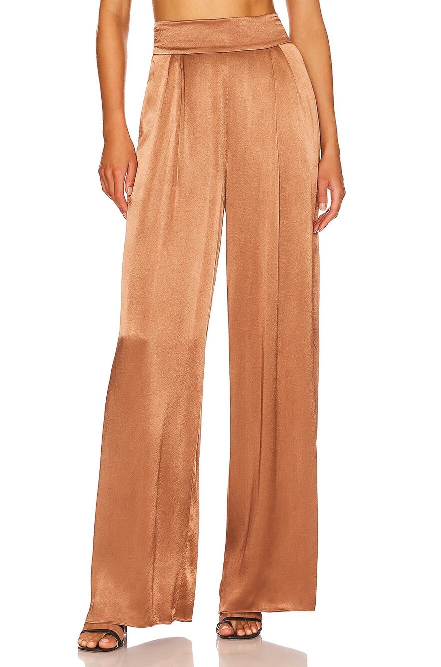 Shona Joy Satin Almond Felicity Size Aus 8 / US 4 Trousers